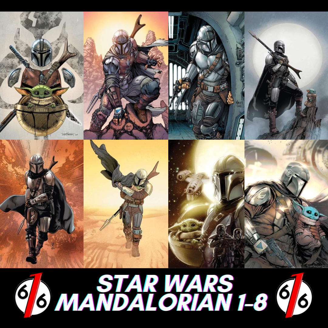 STAR WARS THE MANDALORIAN 1-8 Virgin Variant Mega Set 