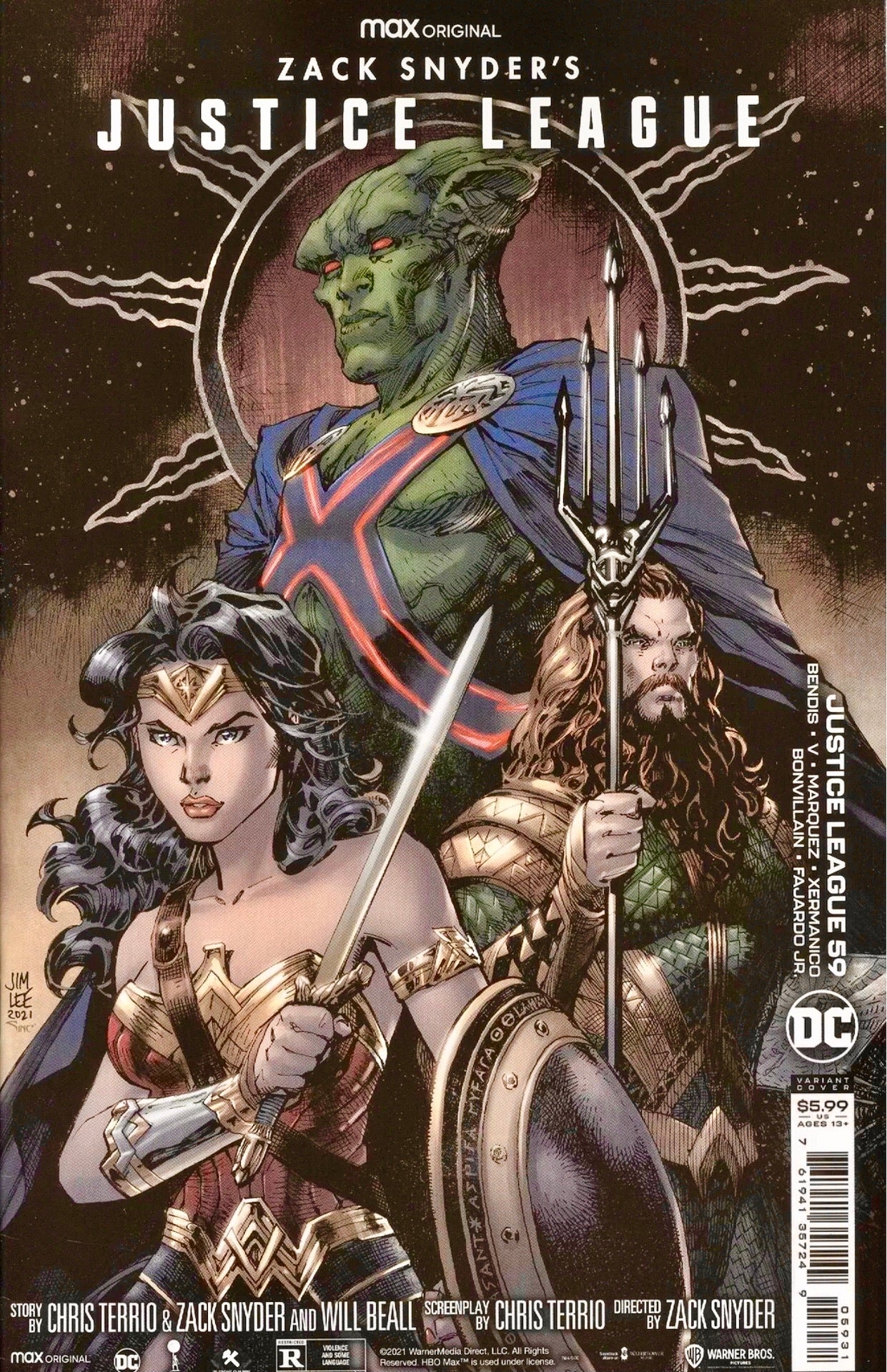 JUSTICE LEAGUE #59 SNYDER CUT VARIANT SET OF 3 Jim Lee & Bermejo