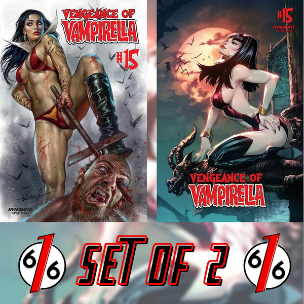 🚨🦇🔥 VENGEANCE OF VAMPIRELLA #15 SET OF 2 Cover A Parrillo & Cvr C Segovia NM