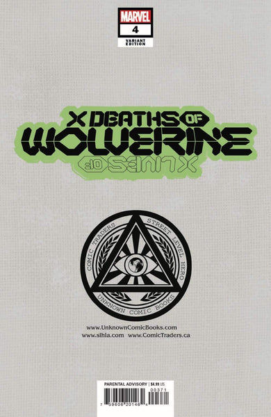 X LIVES & DEATHS OF WOLVERINE #4 PHILIP TAN Unknown/616 Virgin Variant Set