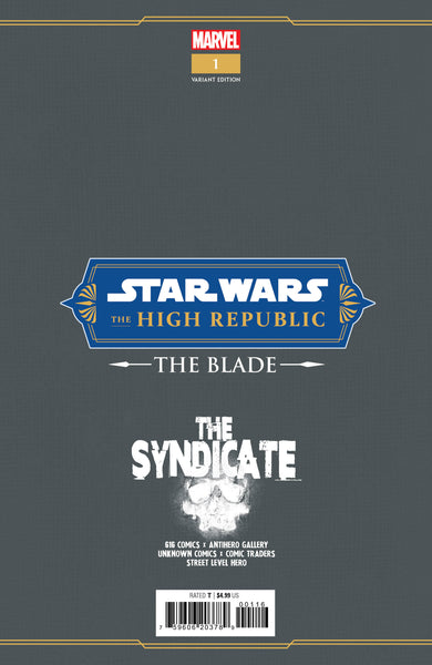 STAR WARS THE HIGH REPUBLIC THE BLADE 1 SET VILLANELLI & PANOSIAN Trade Dress & Virgin Variant