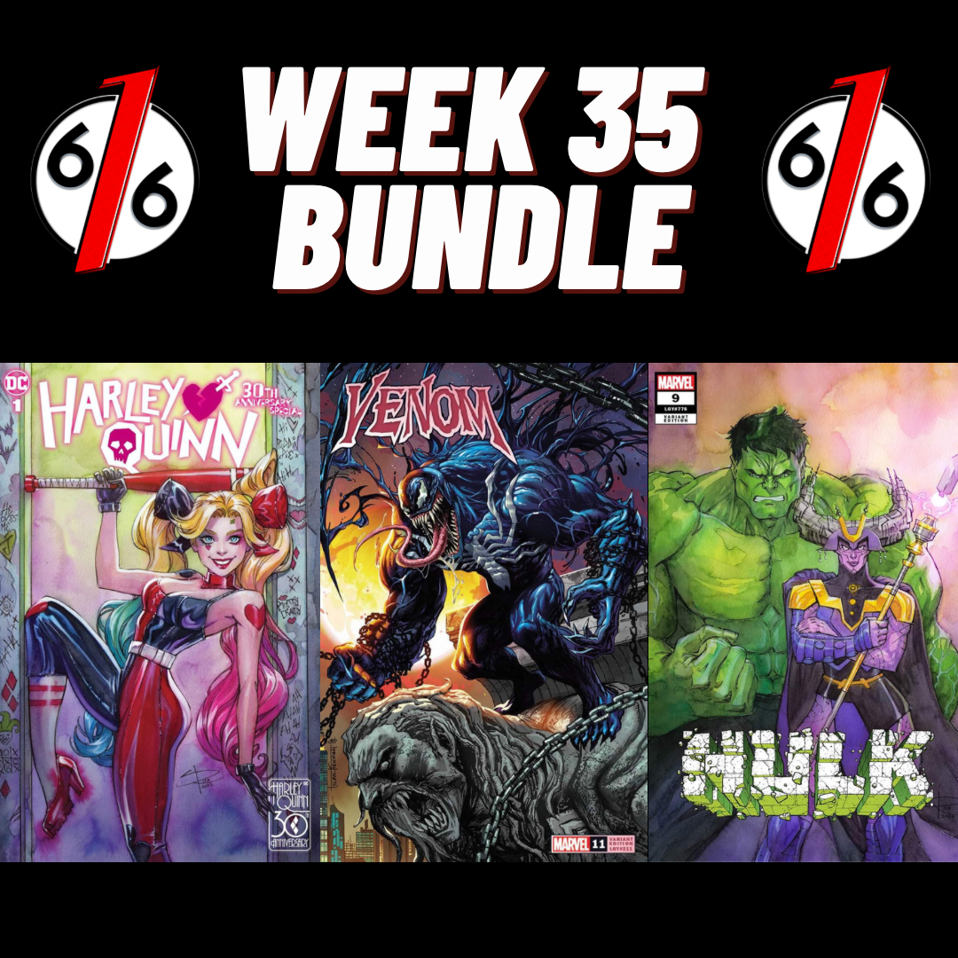 616 COMICS WEEK 35 TRADE DRESS BUNDLE Harley 30th Anniversary & Venom 11 & Hulk 9