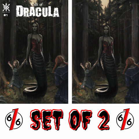 🔥🦇 CULT OF DRACULA #1 VARIANT SET OF 2 SE HUN JEONG Ltd 450 COA Source Point