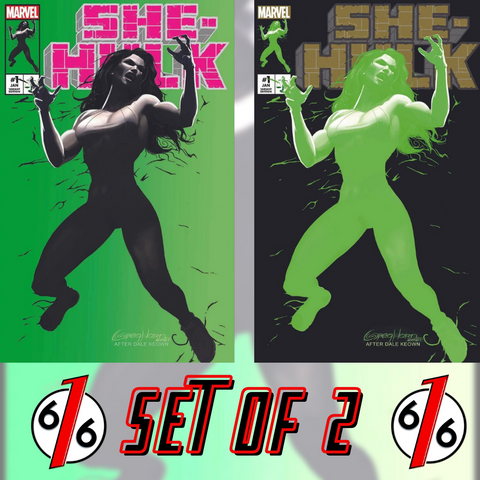 SHE-HULK #1 HORN Hulk #377 1st 2nd Print Homage Variant Set AB LTD 1000