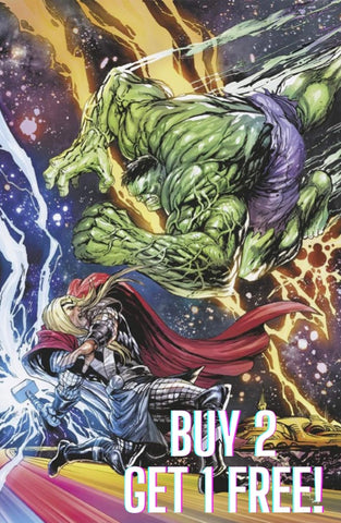 BUY 2 GET 1 FREE - HULK VS THOR BANNER OF WAR ALPHA #1 KIRKHAM Unknown 616 Virgin Variant - 3 Copies