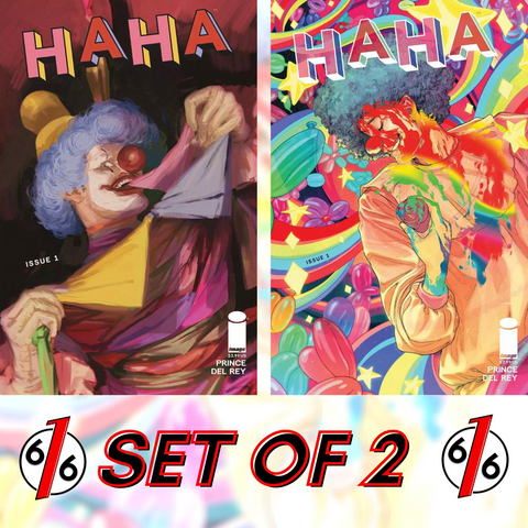 🚨🤡🔥 HAHA #1 SET OF 2 Cover A Del Rey & Cover B Malavia NM Gemini Shipping