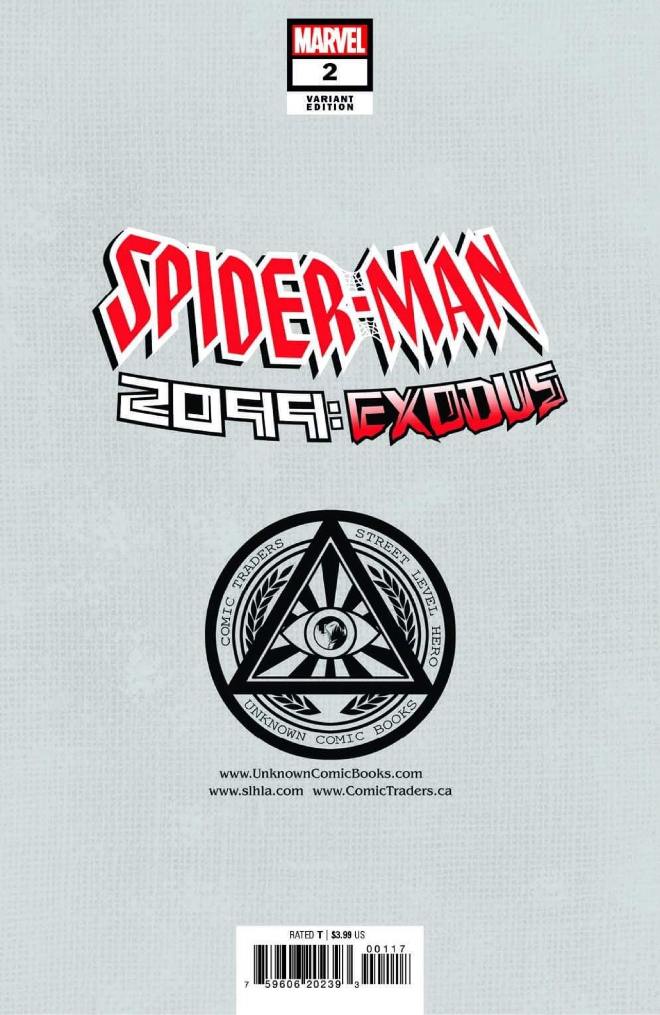 SPIDER-MAN 2099 EXODUS #2 ALAN QUAH Unknown 616 Trade Dress