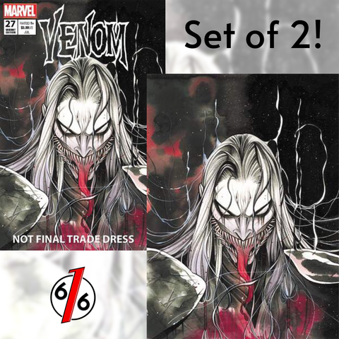 VENOM #27 PEACH MOMOKO EXCLUSIVE VARIANT SET Of 2 Trade Dress & Virgin