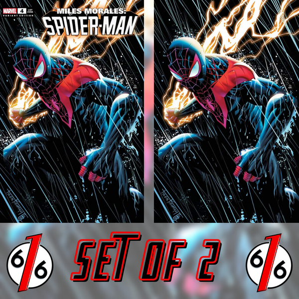 MILES MORALES SPIDER-MAN #4 TYLER KIRKHAM Trade Dress & Virgin Variant Set