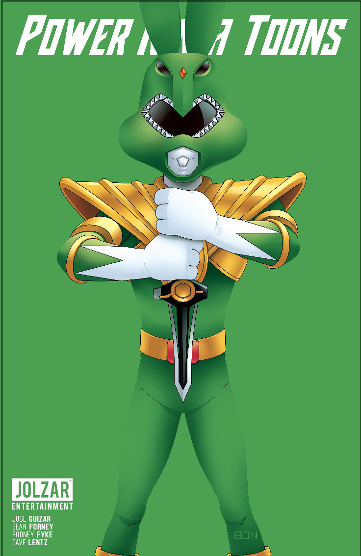 POWER NINJA TOONS BON BERNARDO 616 Exclusive Variant Green Ranger Homage LTD 55