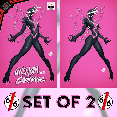 KING IN BLACK GWENOM VS CARNAGE #1 SET OF 2 NAKAYAMA Trade & Virgin Variant