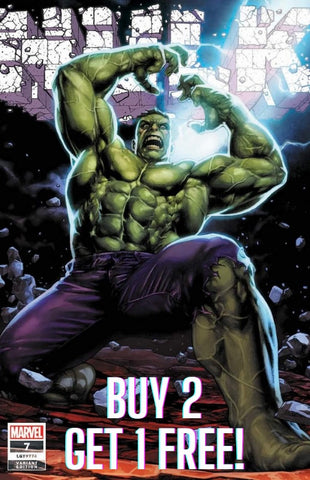 BUY 2 GET 1 FREE - HULK #7 JAY ANACLETO Unknown 616 Trade Dress Variant THOR - 3 Copies