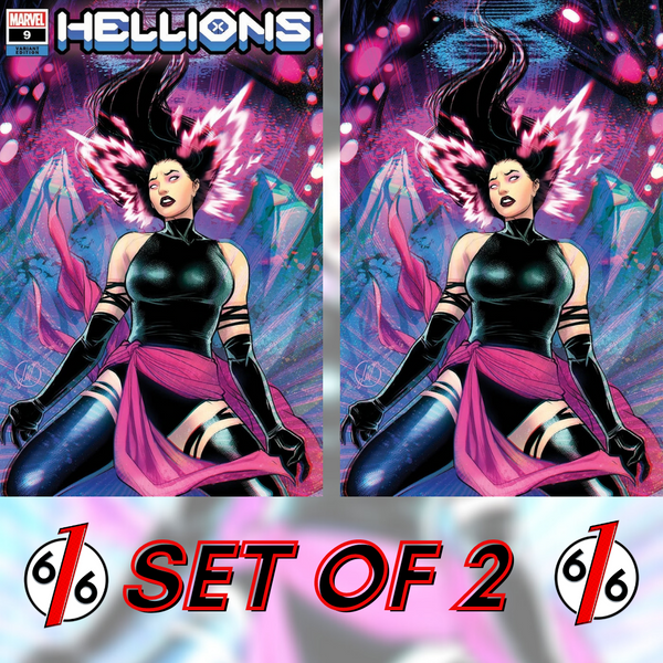🚨🔥 HELLIONS #9 LUCAS WERNECK VARIANT SET OF 2 Psylocke NM X-Men Gemini