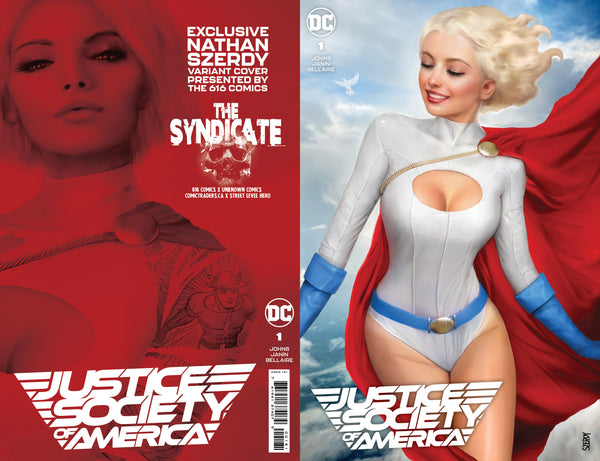 JUSTICE SOCIETY OF AMERICA #1 SZERDY Trade A & Virgin B & Virgin Foil Variant C