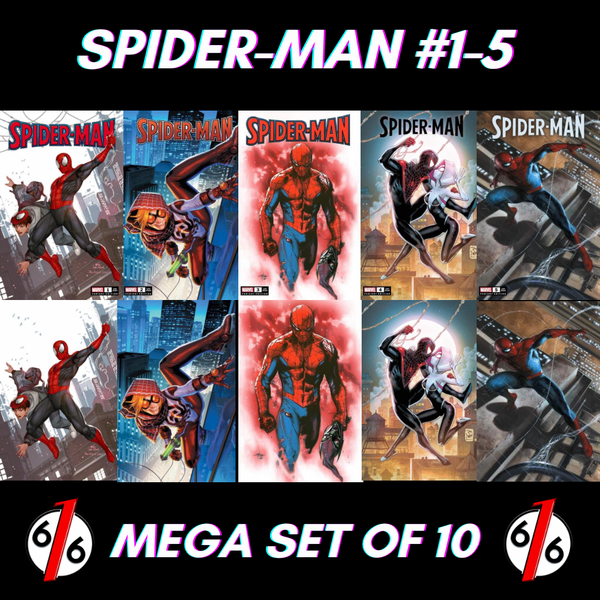 SPIDER-MAN #1-5 INHYUK LEE & ANACLETO & DANIEL & DELL’OTTO Variant Set