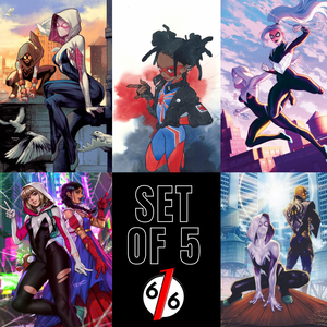 EDGE OF SPIDER-VERSE #1-5 Variant Set SEGOVIA & MOMOKO & BARTEL & CHEW & ANACLETO