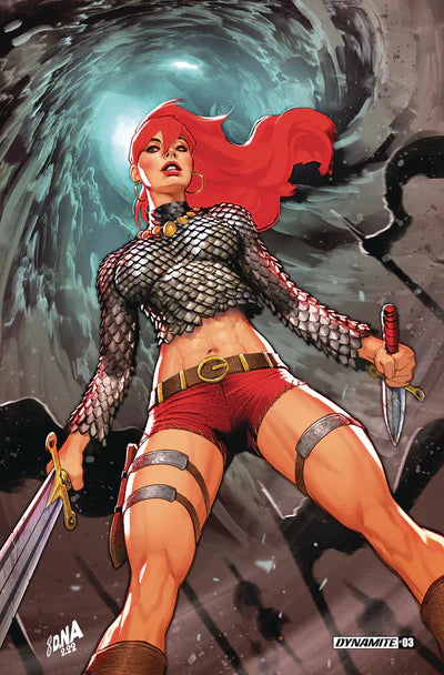 Invisible hot Red Sonja #2 Blood Metal