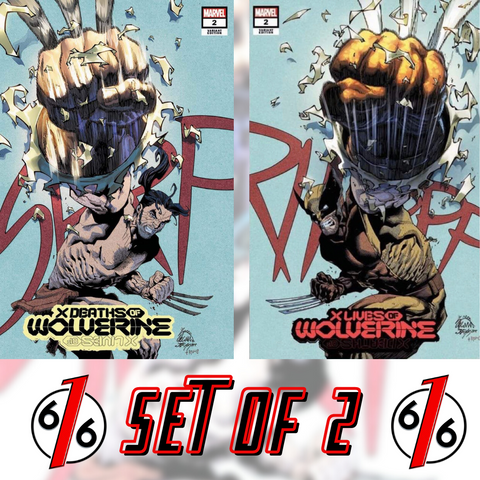 X LIVES & DEATHS OF WOLVERINE #2 SET RYAN STEGMAN Trade Dress Variant