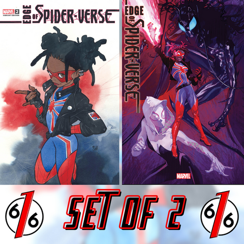 EDGE OF SPIDERVERSE #2 SET MOMOKO 616 Variant & Main SPIDER-UK