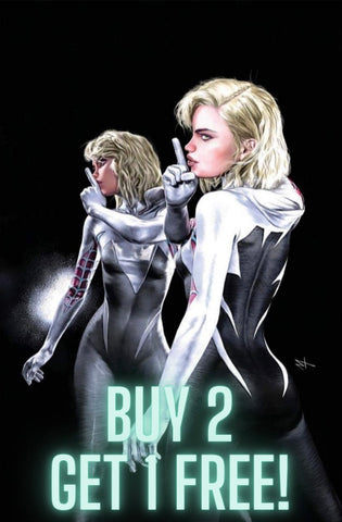 BUY2 GET 1 FREE - EDGE OF SPIDER-VERSE #2 FACSIMILE Turini Virgin Variant Spider-Gwen - 3 Copies 