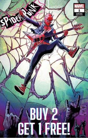 BUY 2 GET 1 FREE - SPIDER-PUNK #1 TONY DANIELS Unknown/616 Trade Dress Variant - 3 Copies 