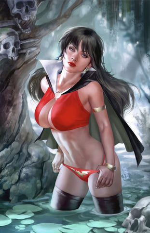 VAMPIRELLA #18 JOSH BURNS Virgin Variant LTD 500 COA