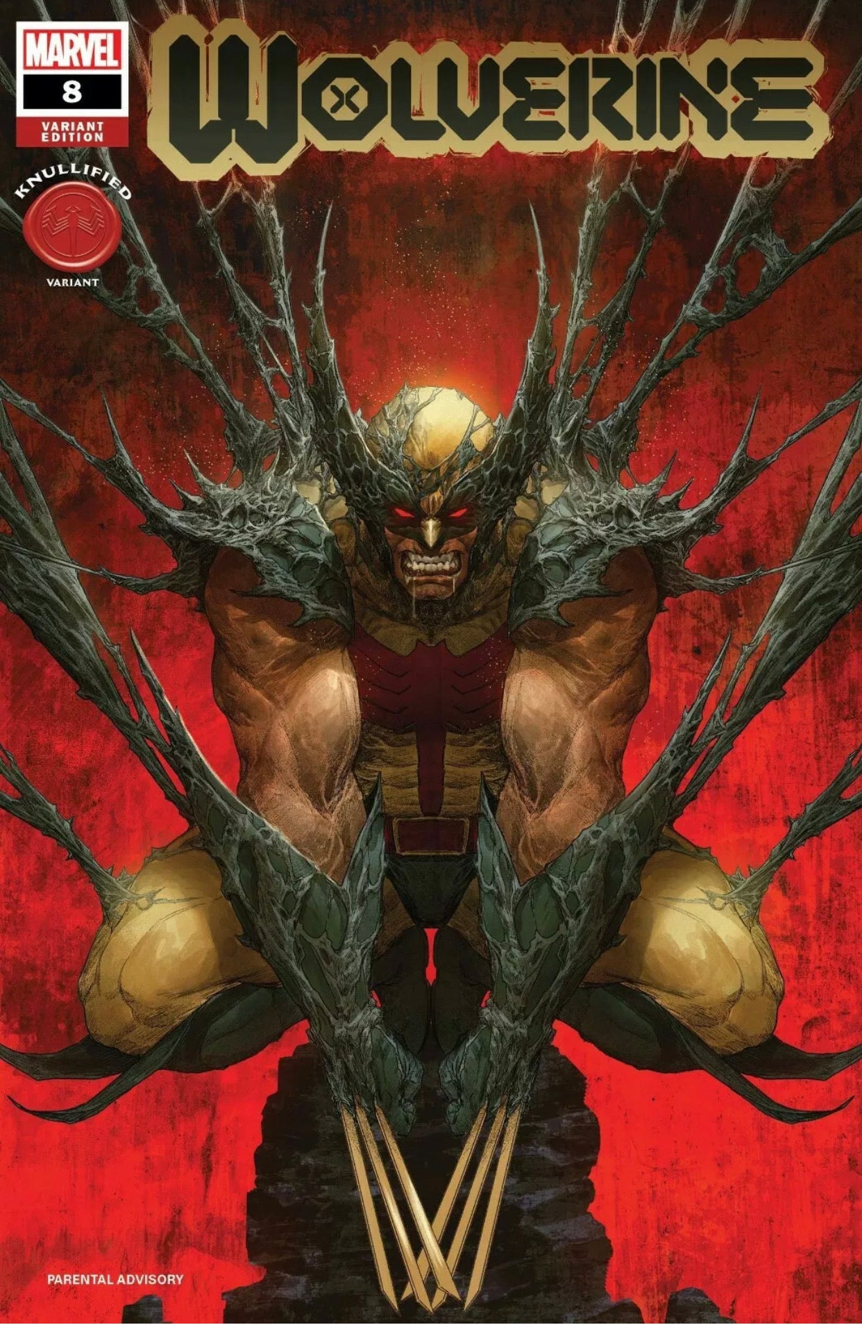 💥 WOLVERINE #8 Rapoza Knullified Variant 350th Issue King In Black NM Gemini