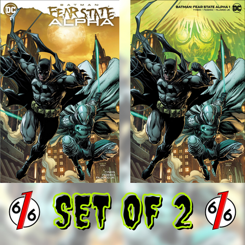 BATMAN FEAR STATE ALPHA #1 FABOK Variant Set Trade & Minimal Dress LTD 1500