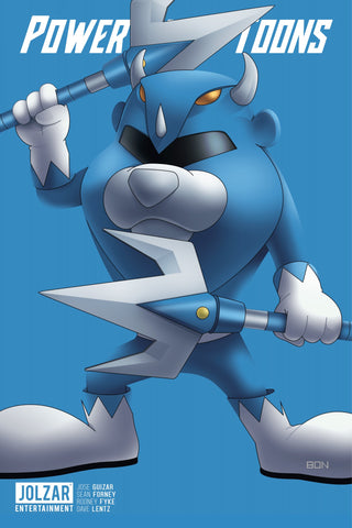 POWER NINJA TOONS BON BERNARDO 616 Exclusive Variant Blue Ranger Homage