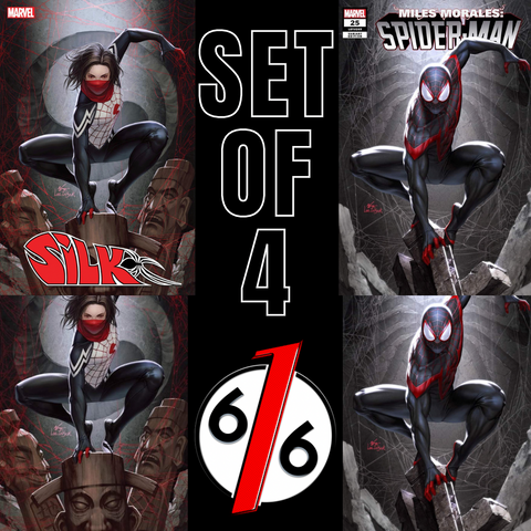 SILK #1 & MILES MORALES #25 INHYUK LEE Set Trade Dress & Virgin LTD 1000