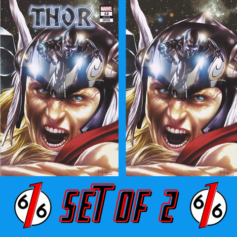 🚨🔨⚡️ THOR #12 MICO SUAYAN VARIANT SET OF 2 Trade Dress & Virgin Silver Surfer