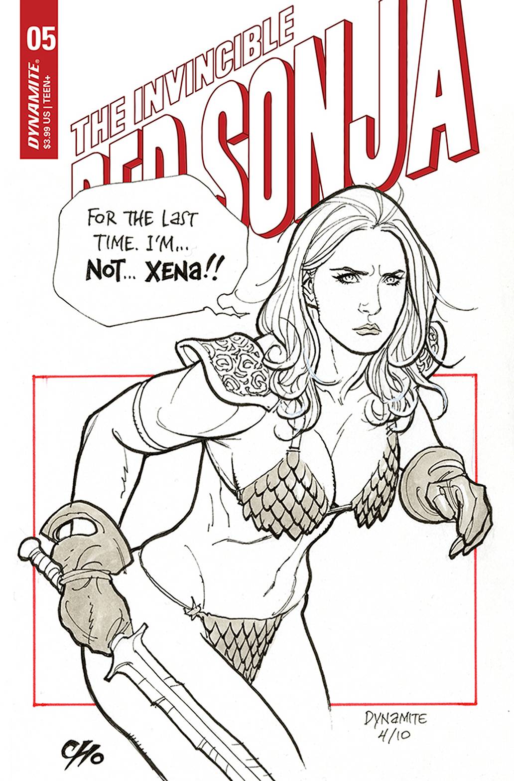 INVINCIBLE RED SONJA #5 FRANK CHO Cover D & 1:21 Virgin Ratio