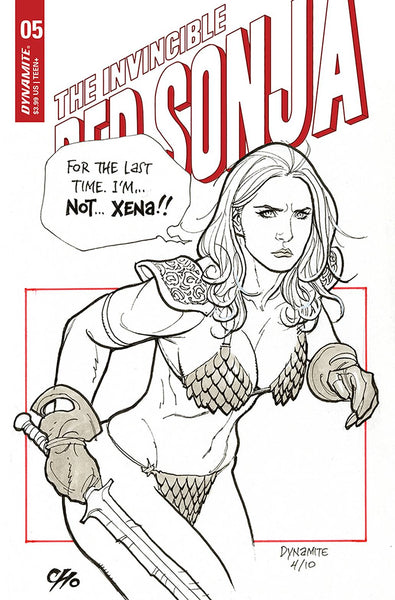 INVINCIBLE RED SONJA #5 FRANK CHO Cover D & 1:21 Virgin Ratio Variant