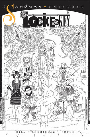 🚨🔥 LOCKE & KEY SANDMAN HELL & GONE #1 Gabriel Rodriguez 1:10 B&W Variant NM