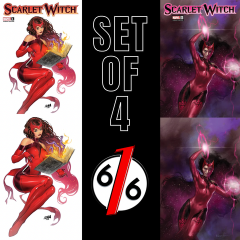 SCARLET WITCH #1 NAKAYAMA & PARRILLO 616 Trade Dress & Virgin Variant Set 