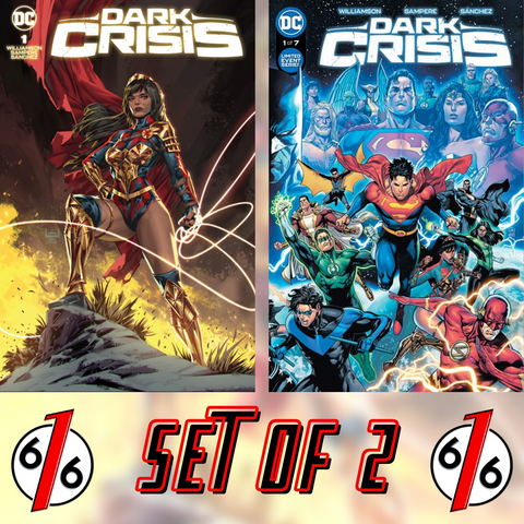 DARK CRISIS #1 SET KAEL NGU 616 Trade Dress Variant & SAMPERE Main Cover