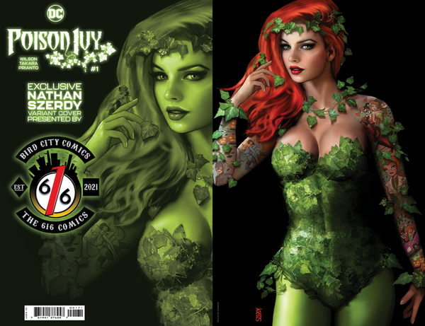 POISON IVY #1 NATHAN SZERDY 616 Comics Exclusive Virgin Tattoo Variant