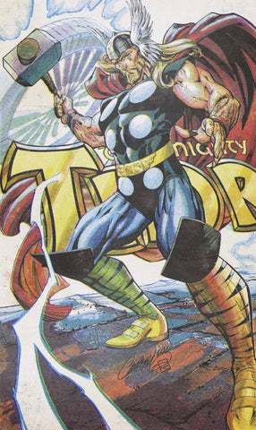 THOR #25 J SCOTT CAMPBELL 1:200 Retro Ratio Variant Banner Of War