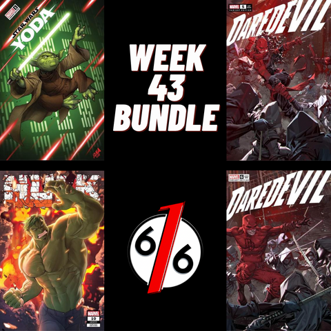 616 COMICS WEEK 43 TRADE DRESS BUNDLE Yoda 1 & Daredevil 5 & 6 & Hulk 10