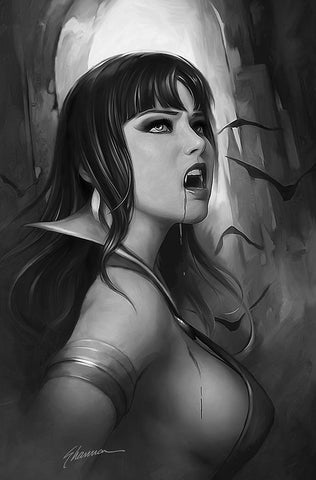 🚨🔥🦇 VAMPIRELLA #21 SHANNON MAER 1:21 B&W Virgin Ratio Variant NM Gemini