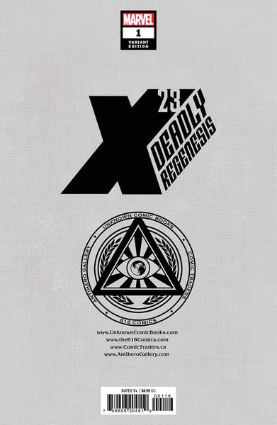X-23 DEADLY REGENESIS #1 SET R1C0 Trade Dress & Virgin & 1:10 Ratio Variant
