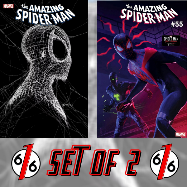 🔥🕸🕷 AMAZING SPIDER-MAN #55 Gleason Cover & 1:10 Horton Miles Morales Variant