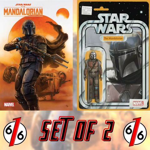 STAR WARS THE MANDALORIAN #1 SET GRANOV Main & Action Figure Variant