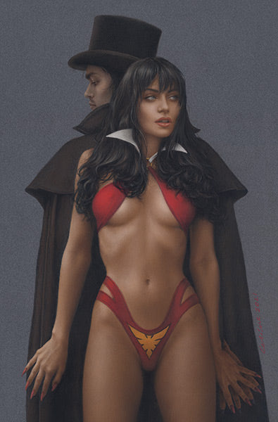 VAMPIRELLA DRACULA UNHOLY #1 CELINA & INVINCIBLE RED SONJA #7 BURNS Variant Set LTD 500 COA