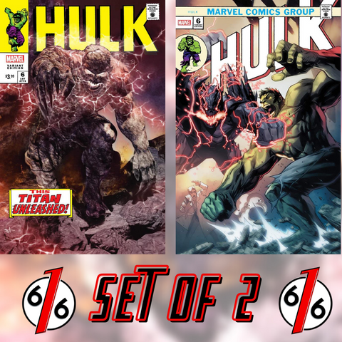 HULK #6 TURINI & SEGOVIA Trade Dress Variant Set #105 & #181 Homage