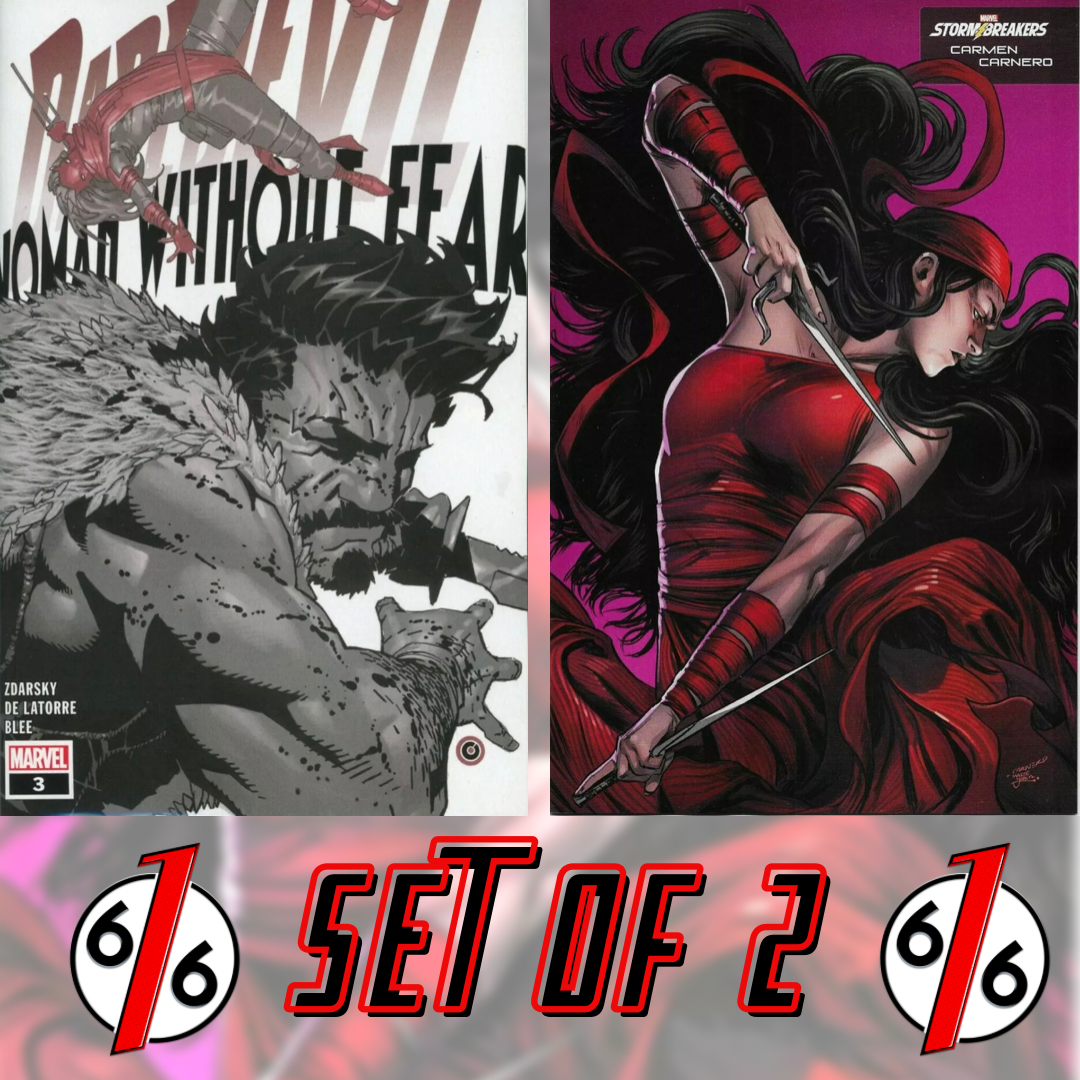 👹💀 DAREDEVIL WOMAN WITHOUT FEAR #3 SET Bachalo & Carnero Variant