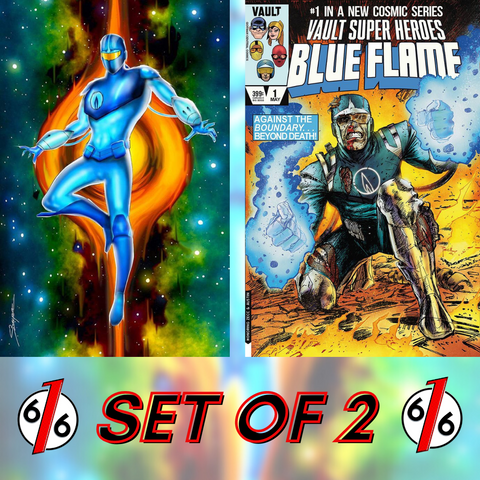 BLUE FLAME #1 Set Of 2 BUECKERT Virgin Variant & 1:15 Homage LTD 500  $24.99