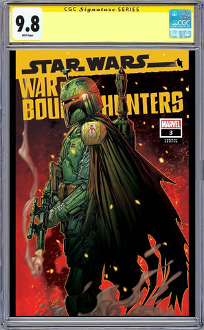 STAR WARS WAR OF THE BOUNTY HUNTERS #3 JONBOY MEYERS CGC 9.8 SS Yellow Label 616 Trade Dress Variant