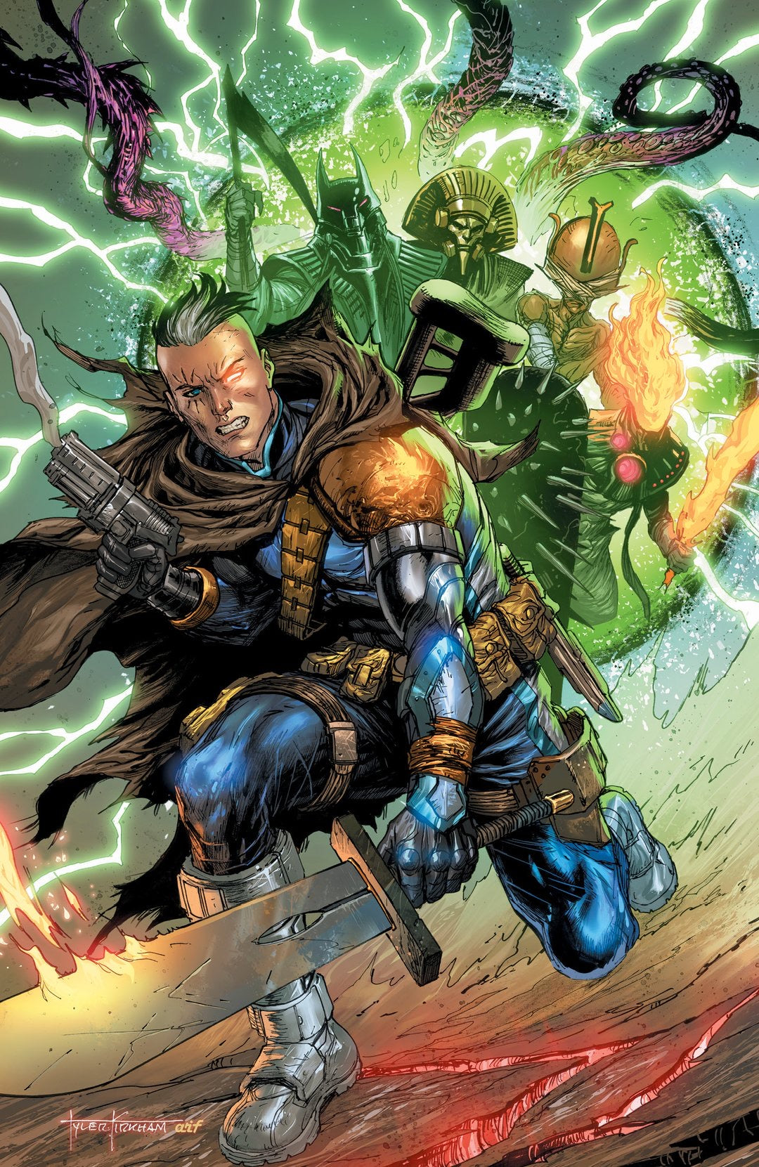 CABLE # 5 TYLER KIRKHAM Virgin Variant X OF SWORDS – The 616