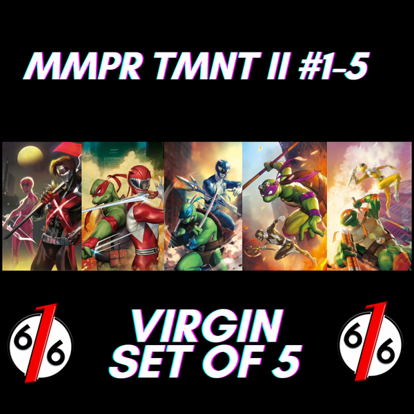 MMPR TMNT II #1-5 R1C0 Unknown 616 Virgin Variant Set
